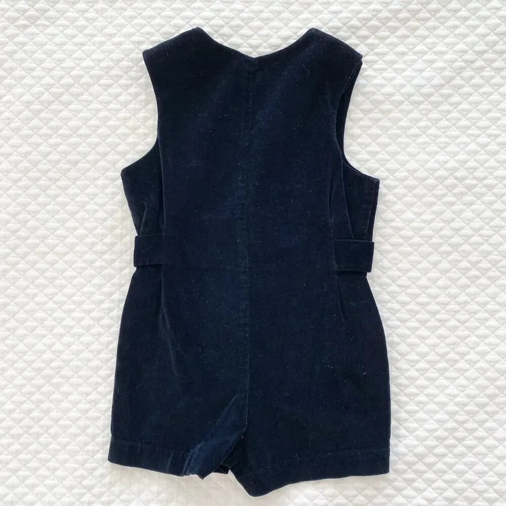 Adorable Vintage Velvet Jon Jon, Size 12m-24m - Picture 5 of 6